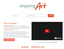 Tablet Screenshot of enjoyingart.com